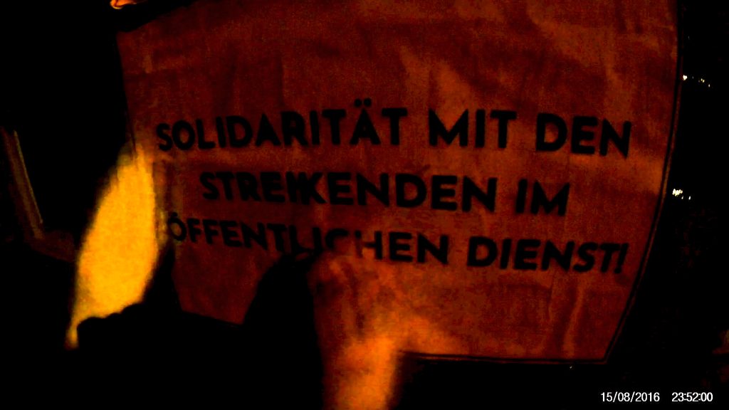 TVöD-Streik 2023: Aktion in Halle. Solidarität mit den Beschäftigten im Öffentlichen Dienst!