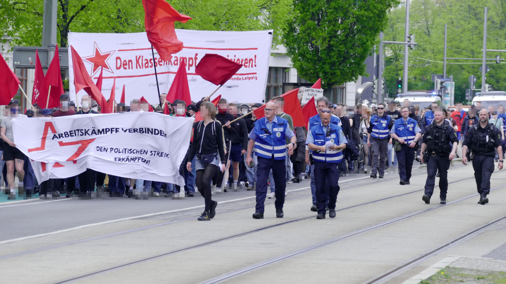 1. Mai Demonstration Leipzig 2023